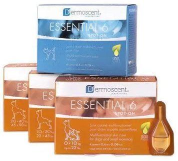 Dermoscent (дермосент) ESSENTIAL-6 - средство по уходу за кожей и шерстью собак 0-10кг 1 пипетка 760012619 фото