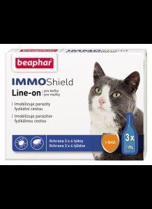 Беафар (Beaphar) IMMO Shield для котов 3 пип - не химические противопаразитарные капли с силиконовым маслом 13581 фото