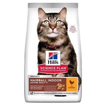 Hill's SCIENCE PLAN Mature Adult 7+ Haiball Indoor Корм для зменшення грудочок шерсті у шлунку 1,5кг Хилс 604490 фото