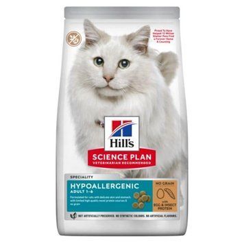 Hill&rsquo;s SCIENCE PLAN Adult Hypoallergenic Сухий беззерновий корм для дорослих котів із чутливістю 7кг 607870 фото