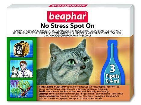 Біафар-антистрес Beaphar NO STRESS spot on 3піпетки &mdash; краплі від стресу для кішок 13913 фото