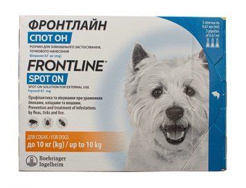 Фронтлайн спот он FrontLine Spot On S (Фронтлайн) краплі від 2 до 10 кг 1піпетка 12311 фото