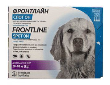 Фронтлайн Спот Он FrontLine Spot On L- краплі для собак від 20 до 40 кг 1піпетка 8623 фото