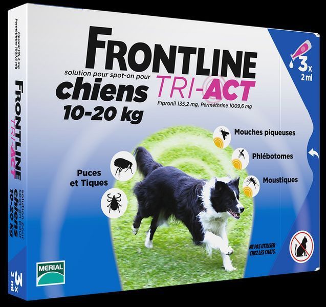 Фронтлайн три акт FrontLine Tri-Act &mdash; краплі для собак від 10 до 20 кг ( 1 піпетка) 15727 фото