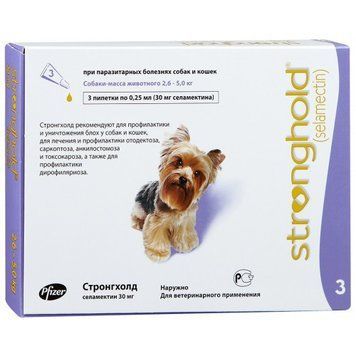 Стронгхолд маленькі собаки (2,6-5,0 кг) 1 піпетка 11306 фото