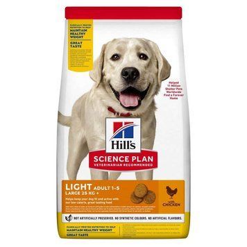 Hill&rsquo;s SCIENCE PLAN Adult Light Large Breed Корм для схильних до зайвої ваги дорослих собак великих 14кг Хилс 604372 фото