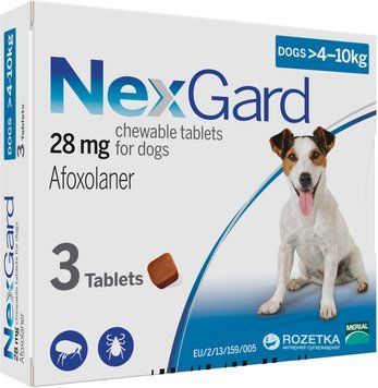 NexGard НексГард для собак M (4-10кг) 1 таб. 16587 фото