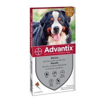 Адвантикс Bayer advantix для собак 40-60 кг XXL (пачка 4піпетки) 357991 фото
