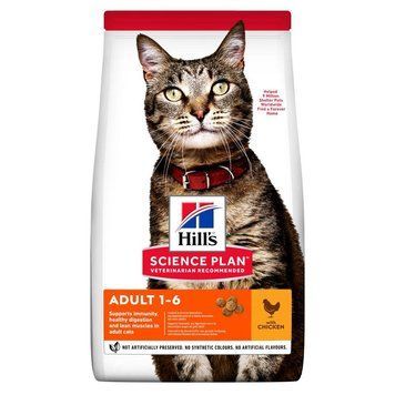 Hill's SCIENCE PLAN Adult Сухий корм для дорослих котів, з куркою, 15 кг Хилс 604063 фото