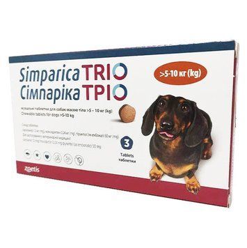 Симпарика трио 5-10кг жевательные таблетки (3шт) 1223066 фото