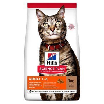 Hill's SCIENCE PLAN Adult Сухий корм для дорослих котів, з ягням, 10 кг Хилс 604175 фото