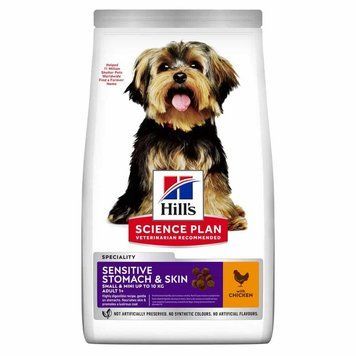 Hill&rsquo;s SCIENCE PLAN Adult Sensitive Stomach&Skin Small&MIni Сухий корм при чутливому шлунку та шкірі1,5кг Хилс 604247 фото