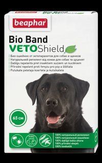 Beaphar Bio Band от блох, клещей и комаров для собак и щенков с 2-месячного возраста 65 см 10665 фото