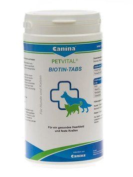 Канина Canina Petvital Biotin-Tabs 100 г / 50таб -интенсивный курс для шерсти собак и кошек 702008 фото
