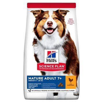 Hill&rsquo;s SCIENCE PLAN Mature Adult 7+ Medium Breed Корм для зрілих собак середніх порід від 7 років 14 кг Хилс 604378 фото