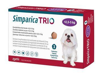 Симпарика трио 2,5-5кг 1 жевательная таблетка 12230550 фото
