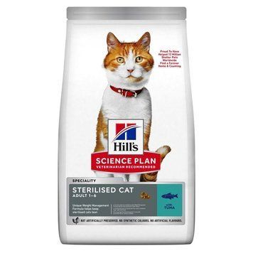 Hill&rsquo;s SCIENCE PLAN Adult Sterilised Cat Tuna Корм для дорослих стерилізованих котів, з тунцем, 3 кг Хилс 607283 фото