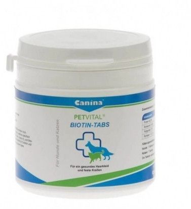 Канина Canina Biotin Forte Tablets 30шт - добавка для поддержания хорошего состояния шерсти у собак 101092 фото